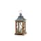 14&#x22; Wooden Diamond Lattice Lantern